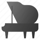 clap, instrument, key, music, pian, piano, play