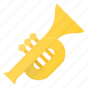 horm, instrument, music, play, tromp, trompet