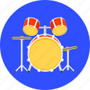 drum, set, band, concert, drums, music, sound 