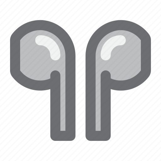 Music, media, airpods, apple, earbuds, headphones, iphone icon - Download on Iconfinder