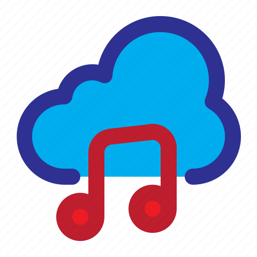 Music, media, cloud, library, sound, audio icon - Download on Iconfinder