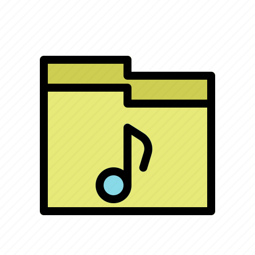 File, file music, folder audio, folder music, music, song icon - Download on Iconfinder