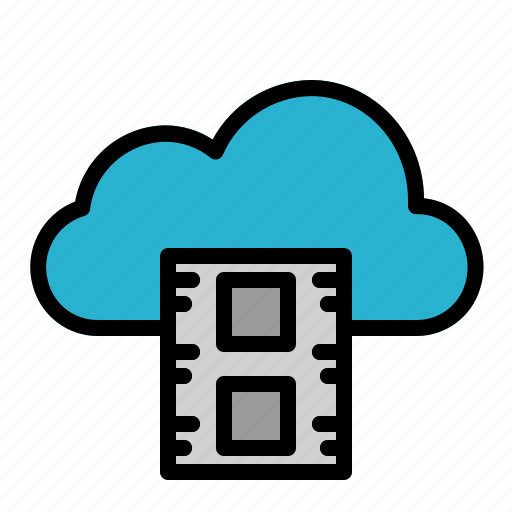 Cloud, film, movie, storage, video icon - Download on Iconfinder