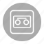 button, cassette, media, music, player 