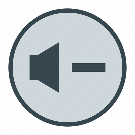 Down, media, music, sound, volume icon - Download on Iconfinder