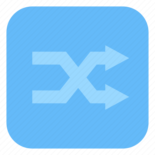 Arrow, music, navigation, randomize, shuffle icon - Download on Iconfinder