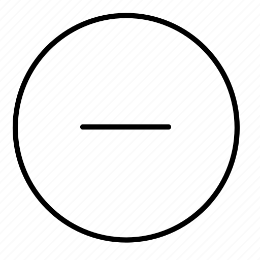 Circle, minus icon - Download on Iconfinder on Iconfinder