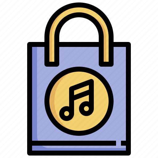 Shopping, bag, music, store, app, commerce icon - Download on Iconfinder