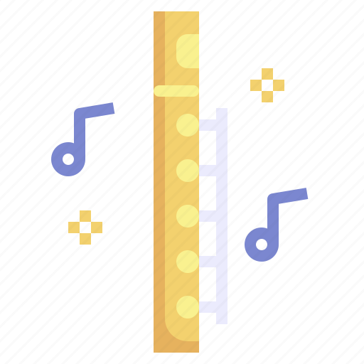 Flute, music, orchestra, wind, instrument icon - Download on Iconfinder