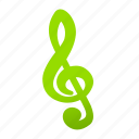 clef, music, note, song, sound, treble