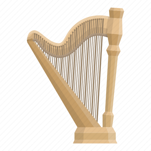 Harp, instrument, musical, plucked, string icon - Download on Iconfinder