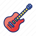 electric, guitar, music, instrument