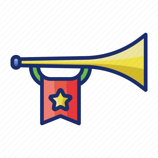 Fanfare, trumpet, music, sound, horn icon - Download on Iconfinder