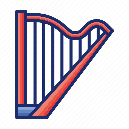 Harp, music, instrument, sound icon - Download on Iconfinder
