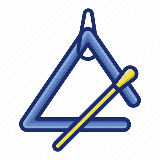 Triangle, music, instrument, song icon - Download on Iconfinder