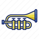 trumpet, music, instrument
