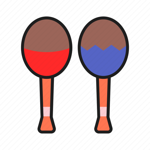 Maracas, mexico, musical instrument, play icon - Download on Iconfinder