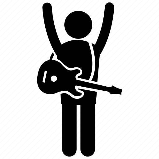 Concert guitarist, guitar man, guitar player, music player, musician icon - Download on Iconfinder
