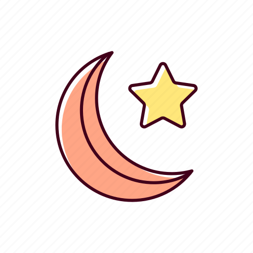Muslim religion, moonlight, spirituality, celestial icon - Download on Iconfinder