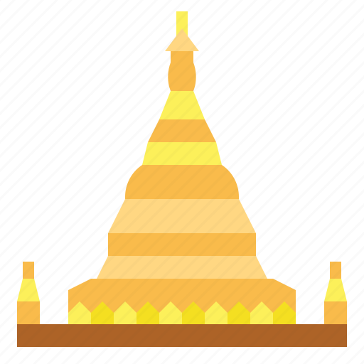 Shwedagon, pagoda, myanmar, landmark, temple, architecture icon - Download on Iconfinder