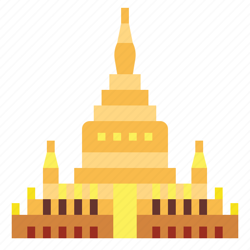 Shwezigon, pagoda, myanmar, landmark, temple, architecture icon - Download on Iconfinder
