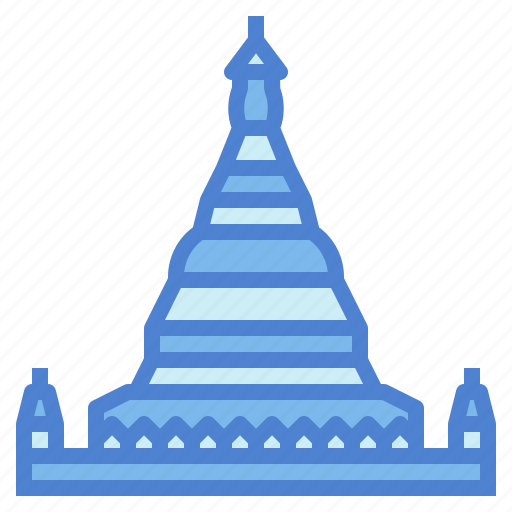 Shwedagon, pagoda, myanmar, landmark, temple, architecture icon - Download on Iconfinder