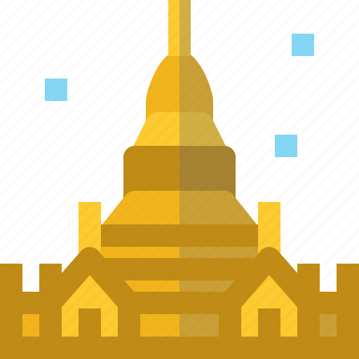 Architecture, botataung, buddhism, landmark, myanmar, pagoda, temple icon - Download on Iconfinder