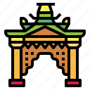 myanmar, gate, architectonic, landmark, monuments, cultures 
