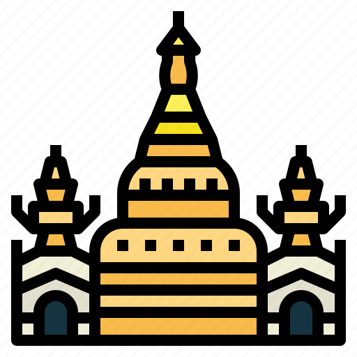 Yangon, myanmar, landmark, temple, architecture icon - Download on Iconfinder