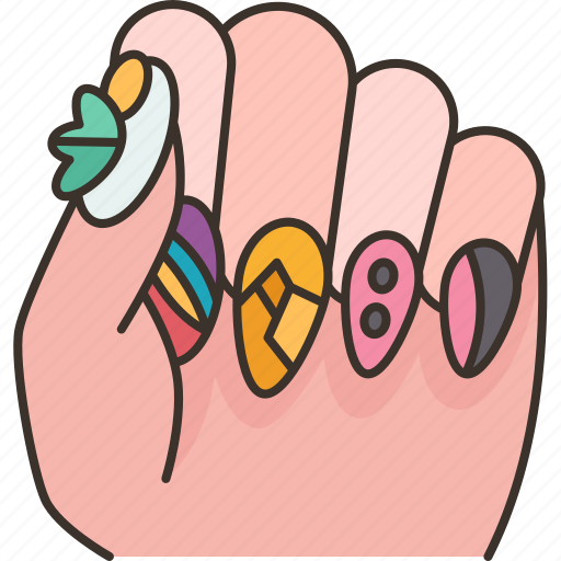 Floral, manicure, nail, art, beauty icon - Download on Iconfinder