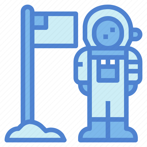 Astronaut, cosmonaut, flag, space, spaceman, suit icon - Download on Iconfinder