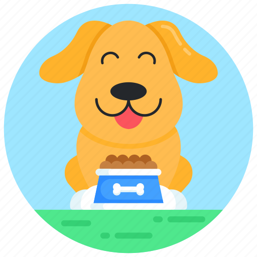 Dog meal, paw food, dog food, pet food, dog food bowl icon - Download on Iconfinder
