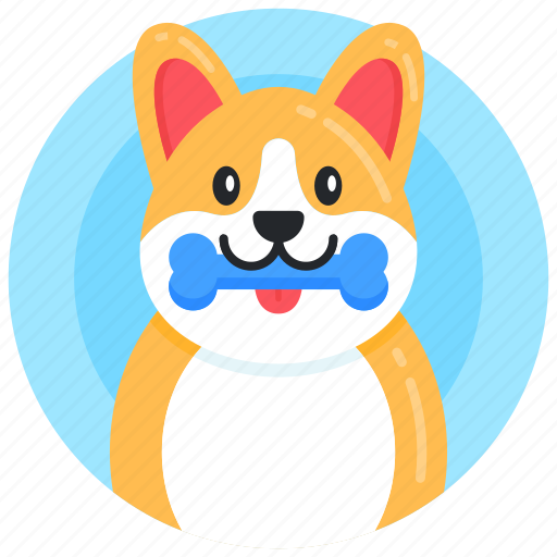 Dog chewing bone, dog food, puppy eating bone, dog eating bone, dog with bone icon - Download on Iconfinder