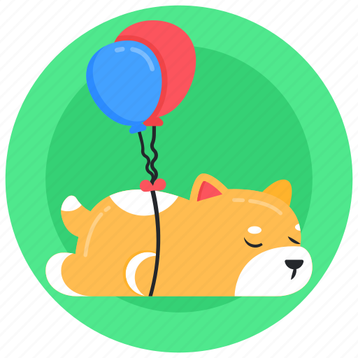 Balloons, dog balloons, celebrations, helium balloons, puppy balloons icon - Download on Iconfinder