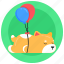 balloons, dog balloons, celebrations, helium balloons, puppy balloons 