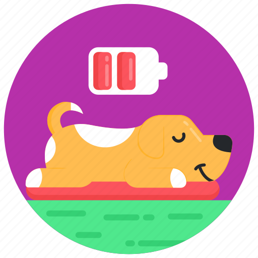 Lazy dog, tired dog, sleepy dog, sleepy puppy, tired puppy icon - Download on Iconfinder