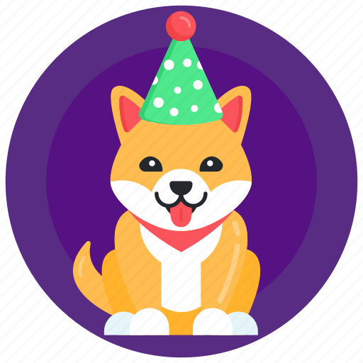 Dog cap, dog birthday, pet birthday, puppy birthday, dog hat icon - Download on Iconfinder