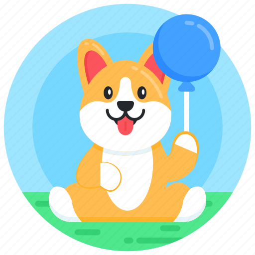 Balloon, dog balloon, helium balloon, puppy balloon, celebration icon - Download on Iconfinder