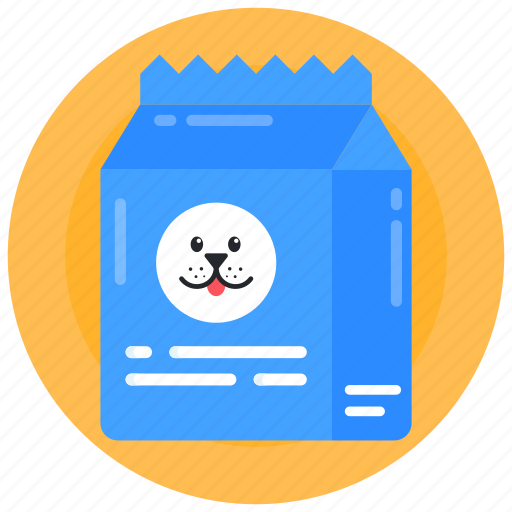 Dog meal, dog food, pet food, dog food bag, paw food icon - Download on Iconfinder