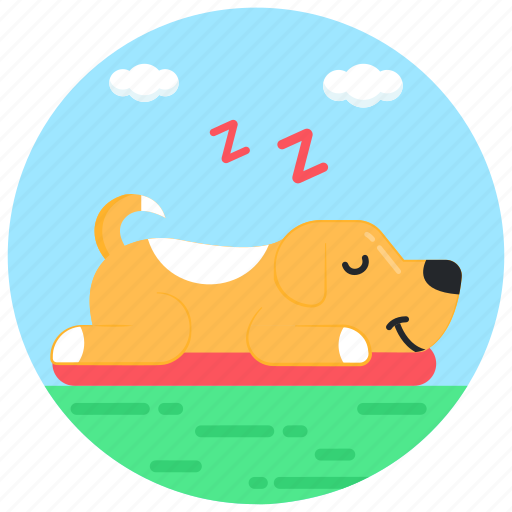 Lazy dog, tired dog, sleepy dog, sleepy puppy, tired puppy icon - Download on Iconfinder