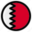 bahrain, flag, country, nation, national, flags, national flag, country flag, circle 