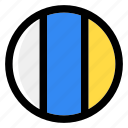 canary islands, flag, country, nation, national, flags, national flag, country flag, circle