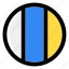 canary islands, flag, country, nation, national, flags, national flag, country flag, circle 
