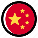 china, flag, country, nation, national, flags, national flag, country flag, circle