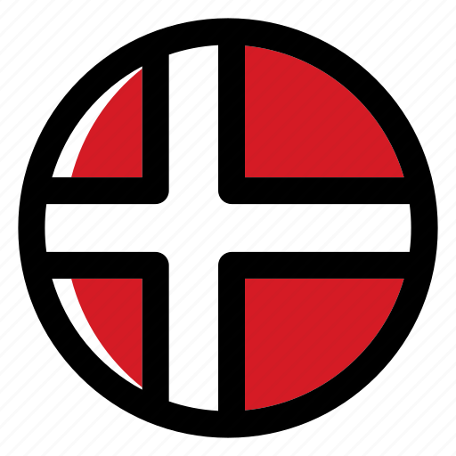 Denmark, danish, flag, country, nation, national, flags icon - Download on Iconfinder