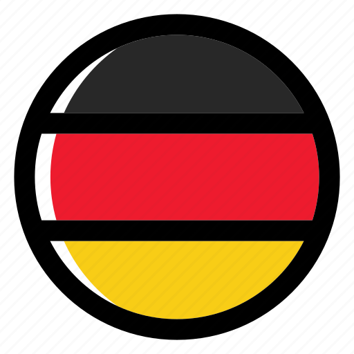 Germany, german, deutschland, flag, country, nation, national icon - Download on Iconfinder