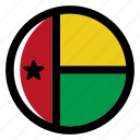 guinea bissau, flag, country, nation, national, flags, national flag, country flag, circle