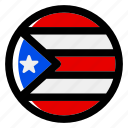 puerto rico, flag, country, nation, national, flags, national flag, country flag, circle