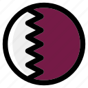 qatar, flag, country, nation, national, flags, national flag, country flag, circle