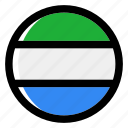 sierra leone, flag, country, nation, national, flags, national flag, country flag, circle